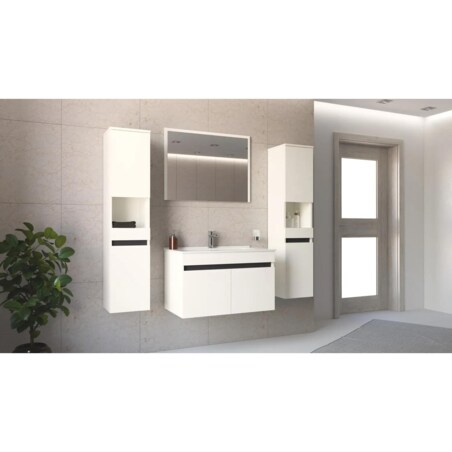 Lustro łazienkowe FIGARO 80cm białe