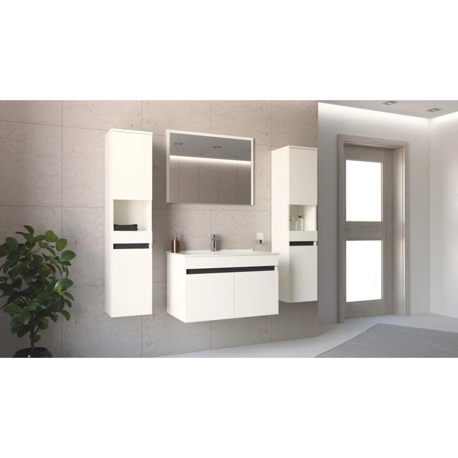 Lustro łazienkowe FIGARO 80cm białe