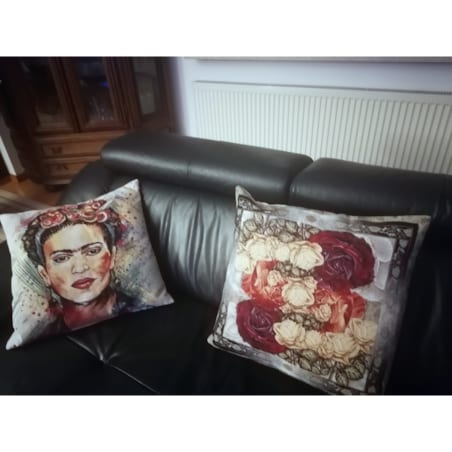 Poszewka Na Poduszkę Jasiek 45X45 Cm Żakardowa Dekoracyjna Ozdobna Frida