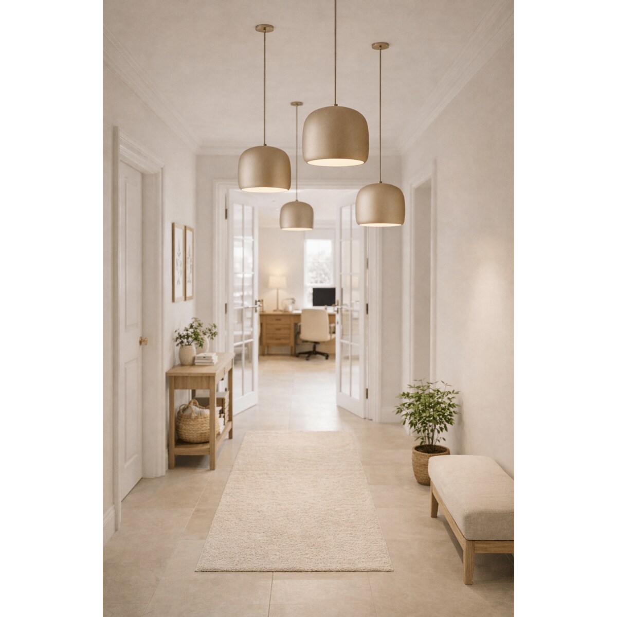 LAMPA WISZĄCA ALUMINIOWA ORIONIS M SZAMPAŃSKA