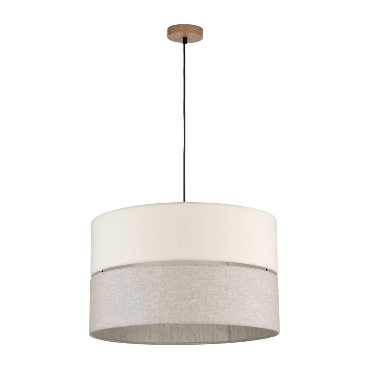 Lampa wisząca TK Lighting ECO 5773, 3xE27, regulowana, szaro-beżowe klosze, czarna podstawa