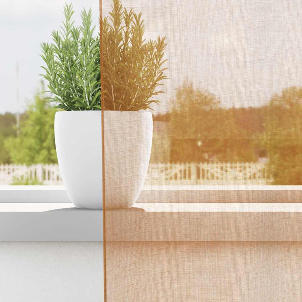 vidaXL Zasłony woalowe z przelotkami 2 szt. Terakota