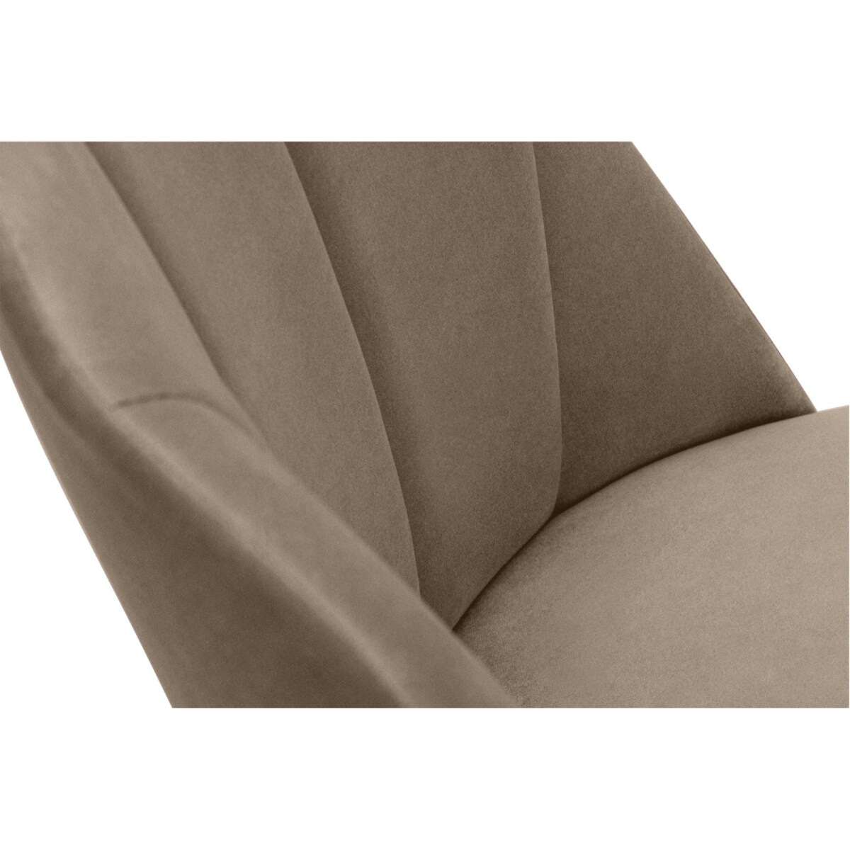 KONSIMO BAKERI Krzesła skandynawskie welurowe, beżowy, 2 szt