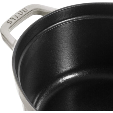 Garnek żeliwny owalny Staub - 3.2 ltr, Biała trufla