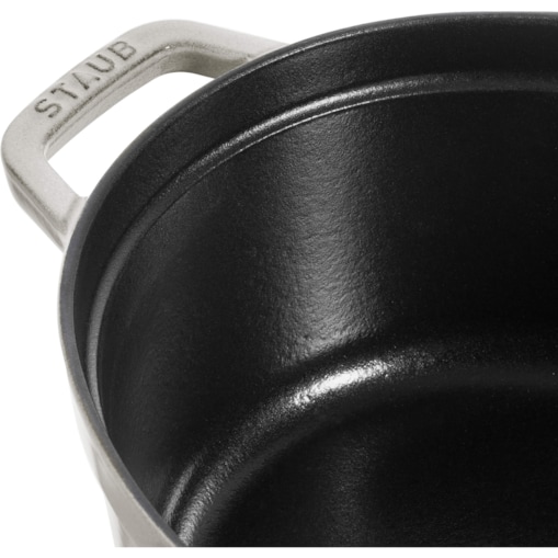 Garnek żeliwny owalny Staub - 3.2 ltr, Biała trufla