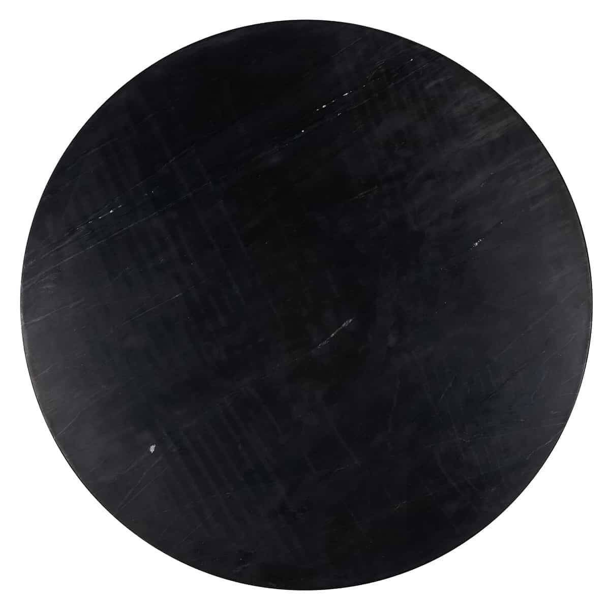 Okrągły stolik kawowy Ironville 7574 do salonu złoty czarny, King Home