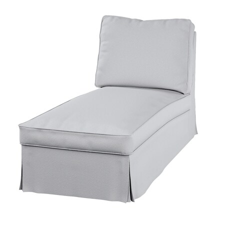 Pokrowiec na szezlong/ leżankę Ektorp wolnostojący prosty tył, biała bukla, 63 x 166 x 73 cm, Boucle Teddy