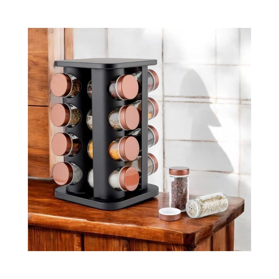 Elitehoff stojak obrotowy na przyprawy 16 pojemników E-8256 56842