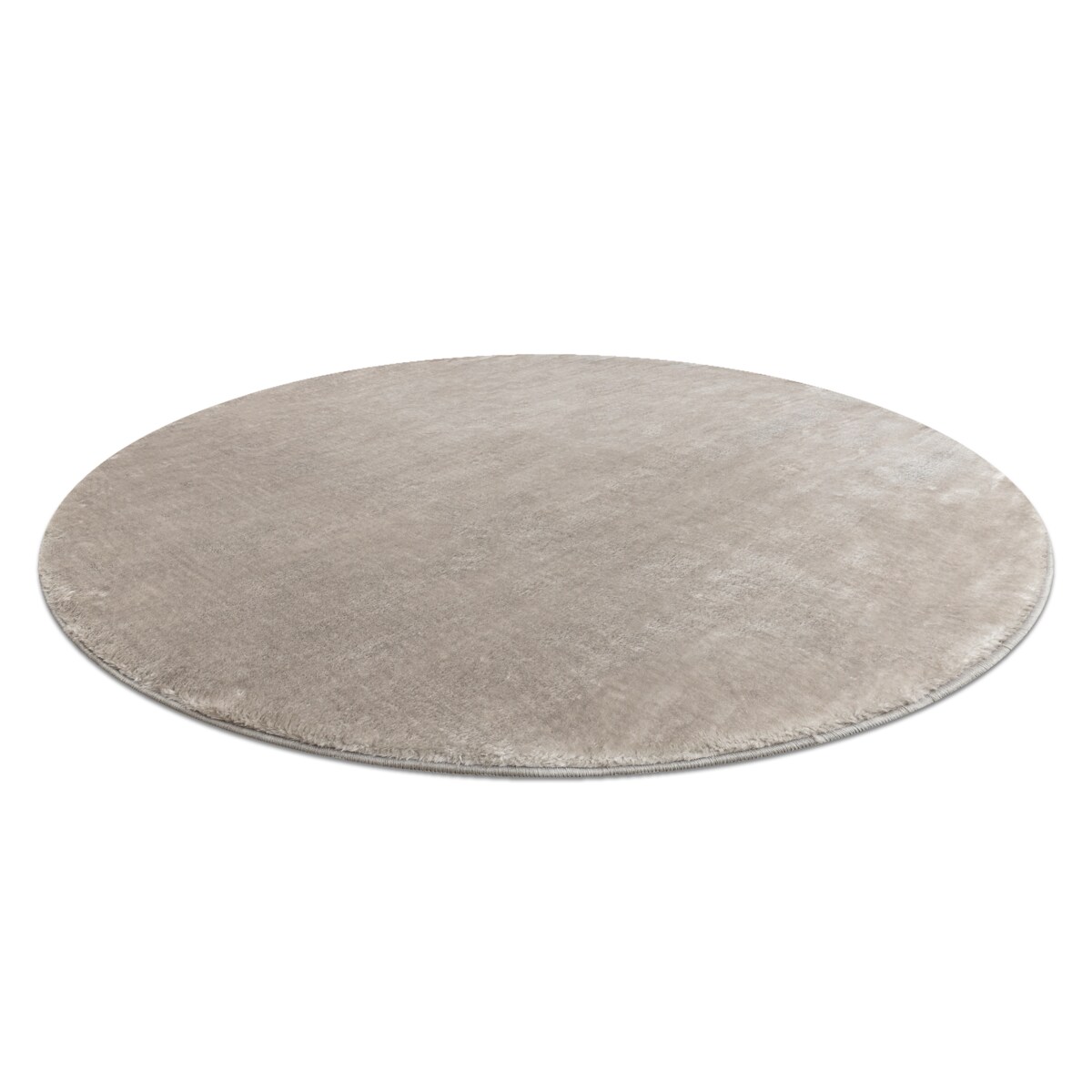 Dywan VISCO koło srebrny 3 pluszowy, koło 120 cm