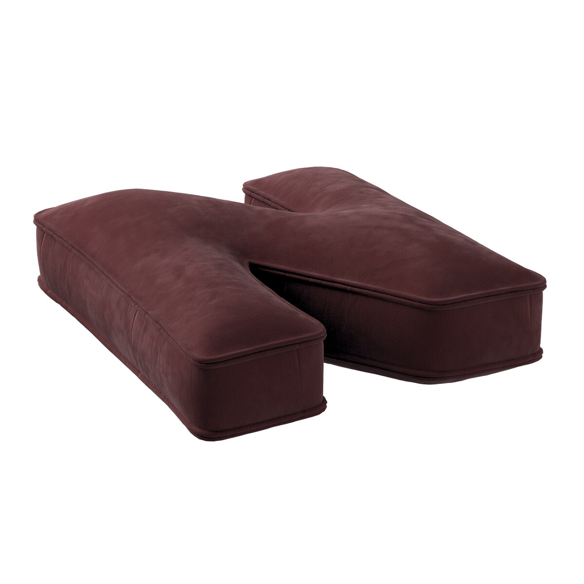 Poduszka literka N, bordowy, 30x40cm, Posh Velvet