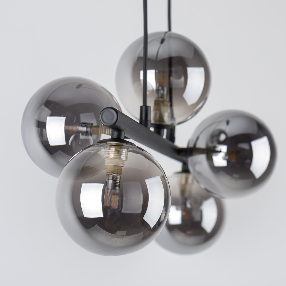 Loftowa lampa wisząca do jadalni ESTERA 6707 TK Lighting kule czarne