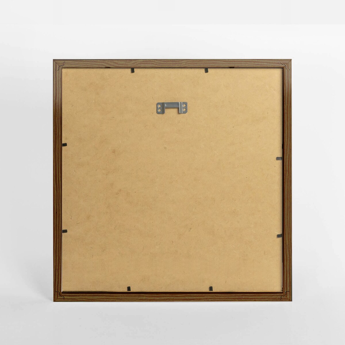 Brązowa ciemna ramka na zdjęcia 30x30 cm wisząca rama MDF z plexi klasyczna ramka kwadratowa