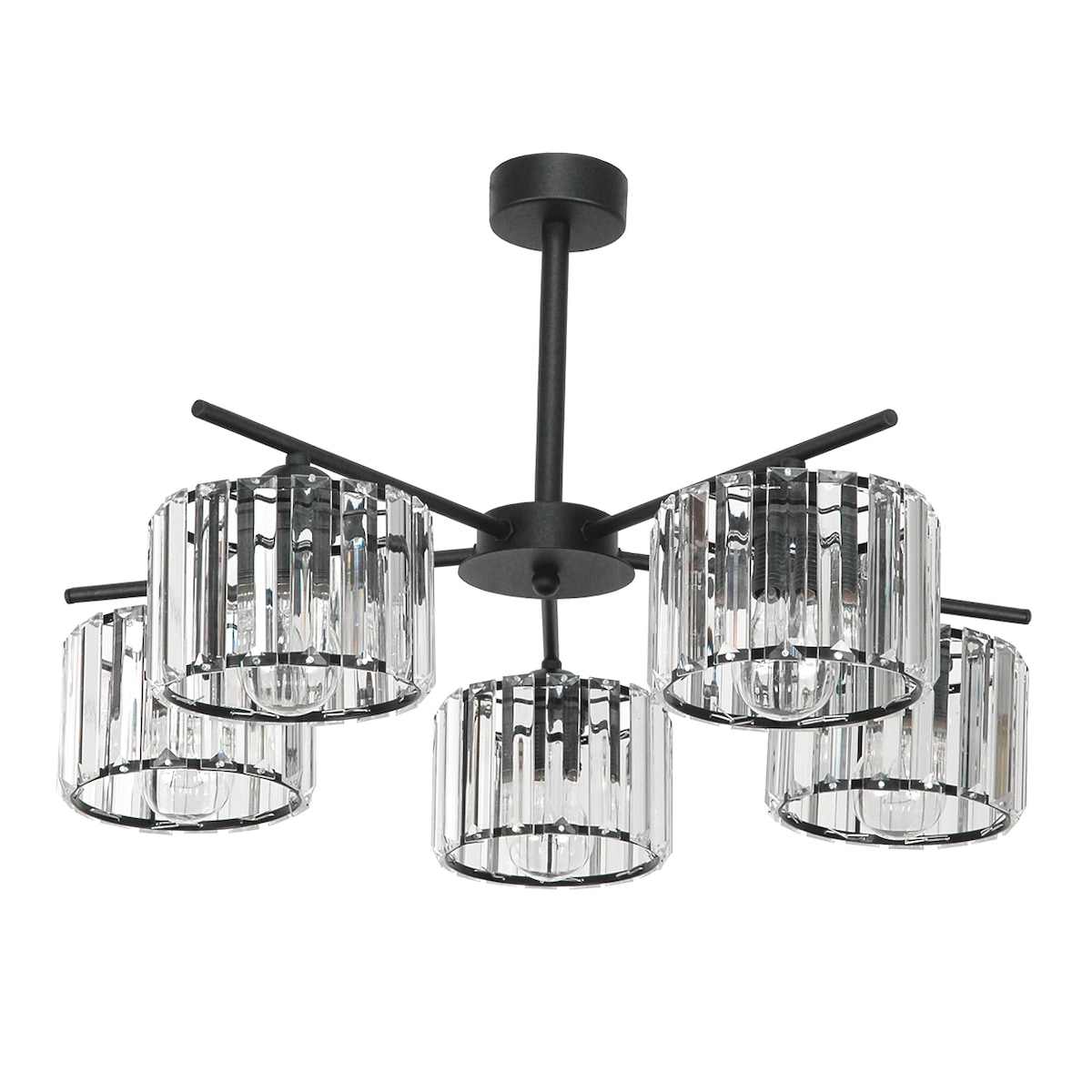 lampa sufitowa wisząca 5 punktowa edylit glamour do kuchni