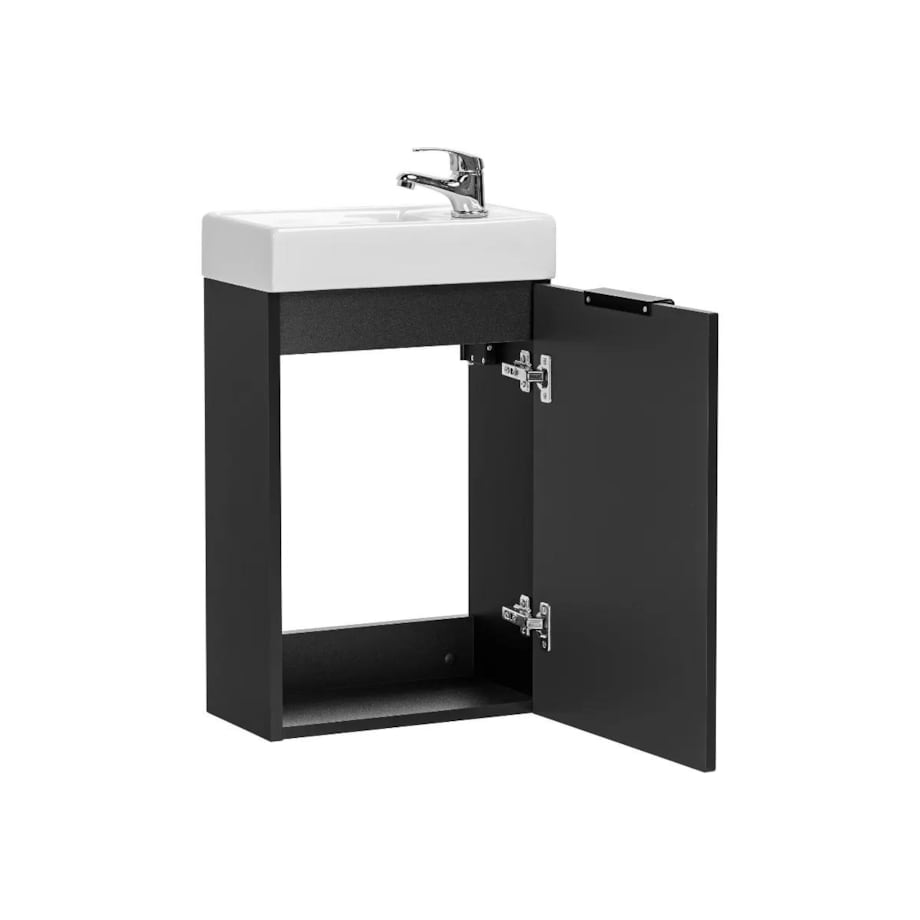 Szafka pod umywalkę ADEL BLACK 82 40cm czarny mat