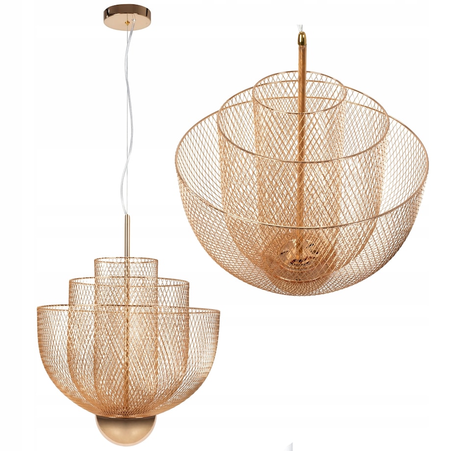 Lampa Sufitowa Wisząca Led Ażutowa Rose Gold