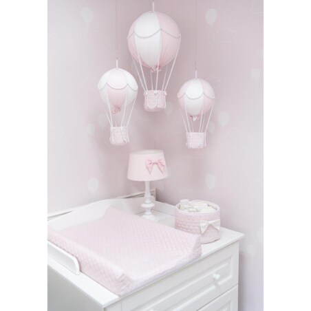 Pojemnik okrągły pikowany pudrowy