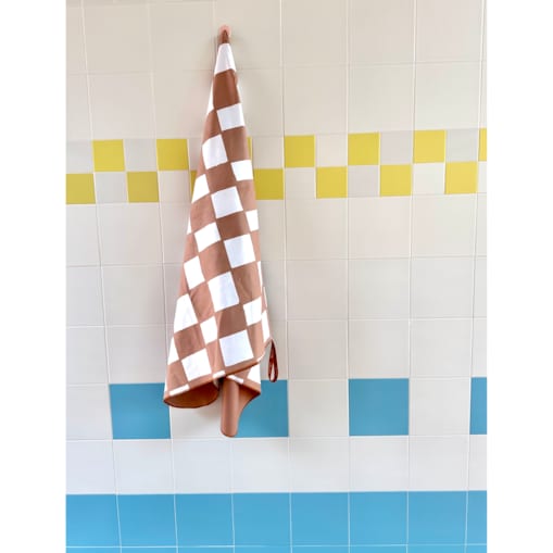 Ręcznik kąpielowy OLYA KIDS wzór CHESS TERRA L 160x100cm