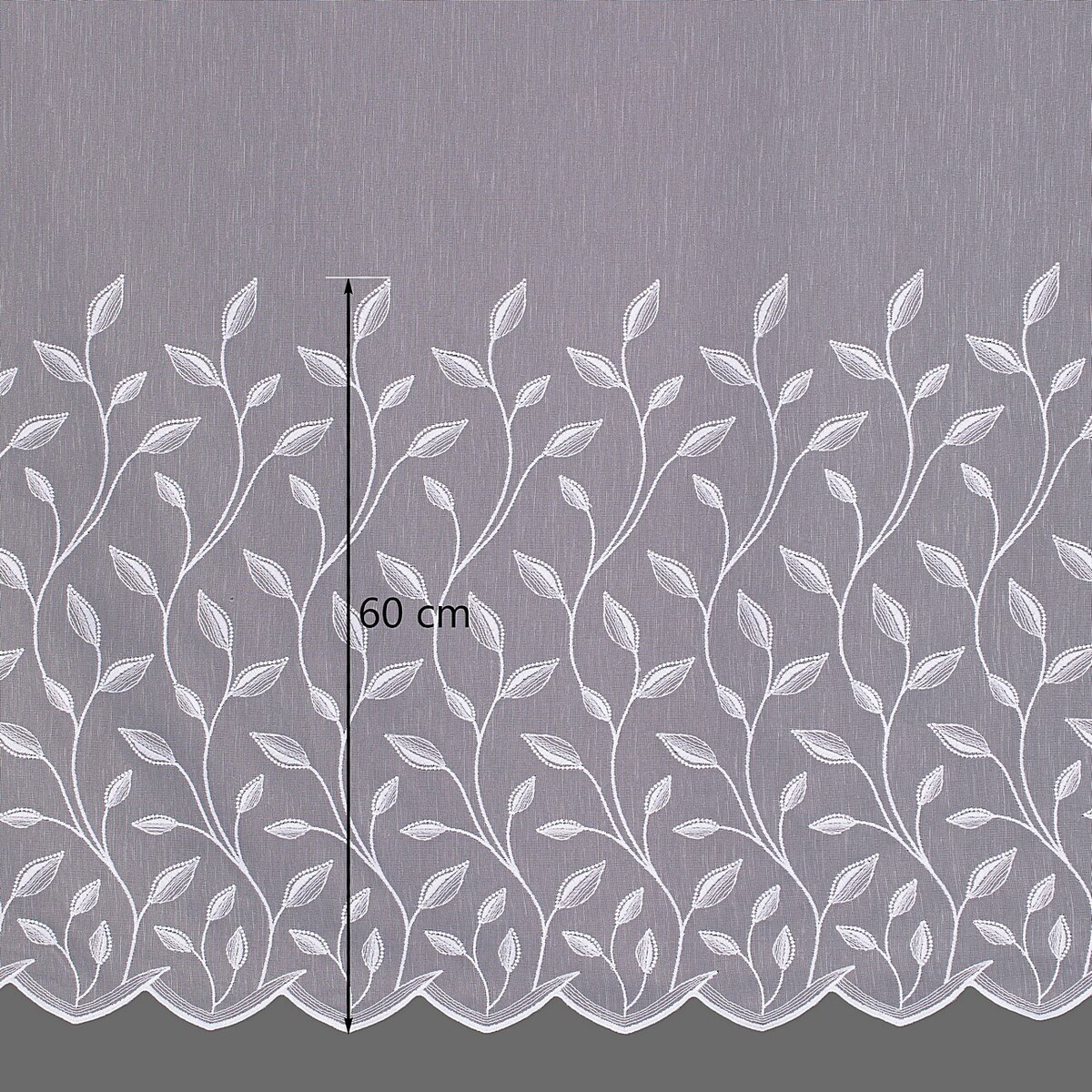 Firana na taśmie 300x245 biały ze wzorem