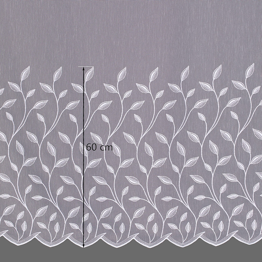 Firana na taśmie 300x245 biały ze wzorem