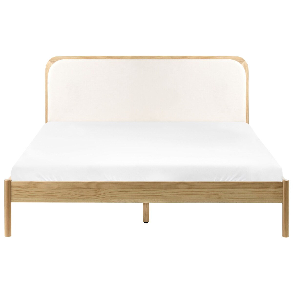 Łóżko Drewno sosnowe DOSCHES 160 x 200 cm Jasnobrązowy