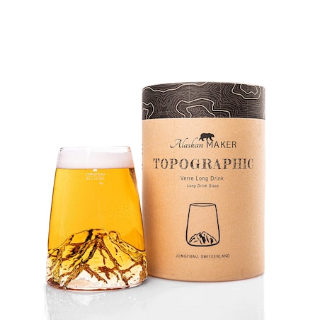 Szklanka Long Drink - Topographic - Jungfrau