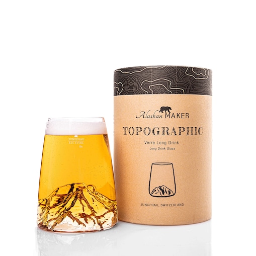 Szklanka Long Drink - Topographic - Jungfrau