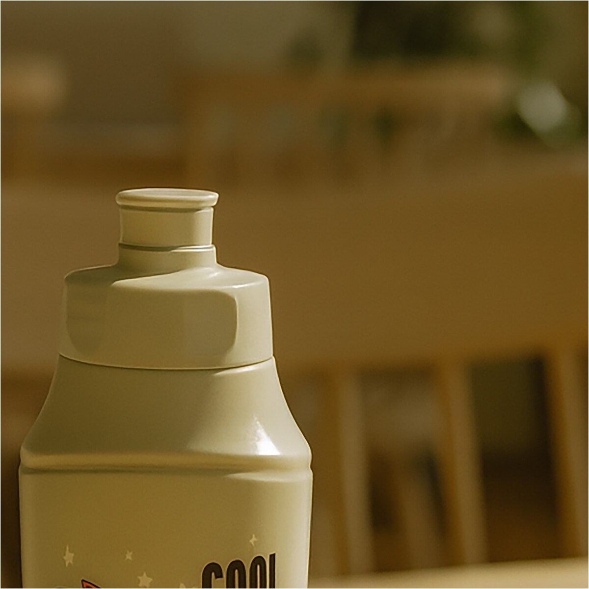 Bidon Dla Dzieci Butelka Na Wodę 375 Ml Dino Beżowy