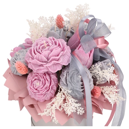 Świeca sojowa ZAPACHOWA bukiet FLOWERBOX handmade prezent CANDELA ENCANTADA