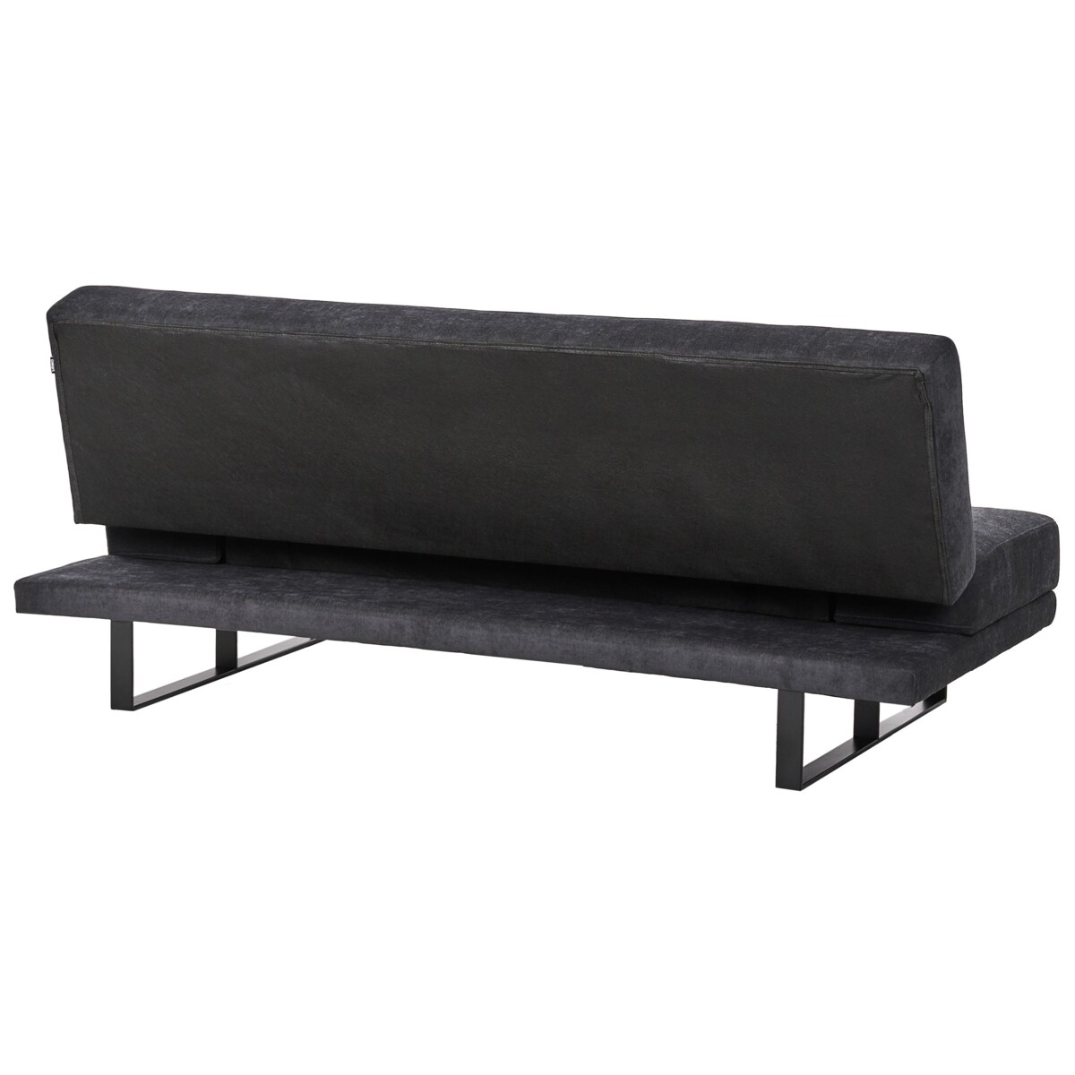 Sofa rozkładana dla 2 osób YORK Szenil Czarny