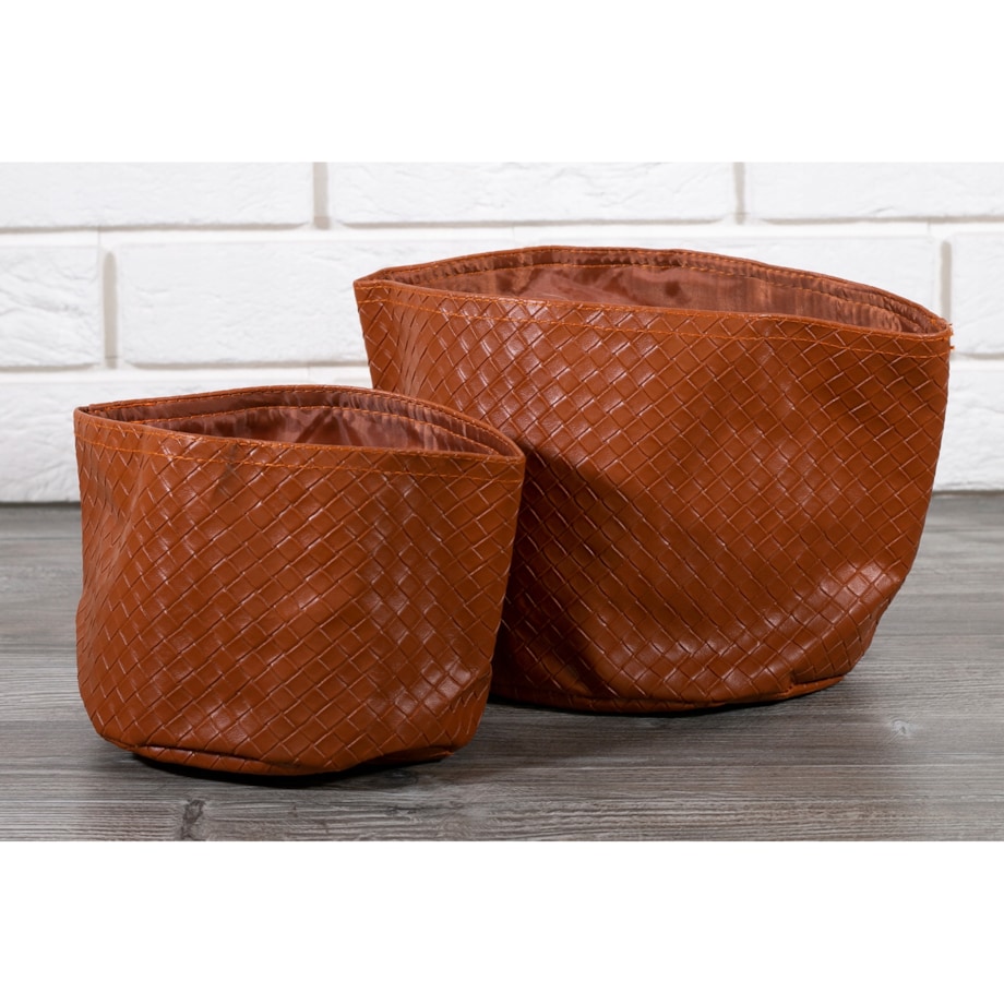 ORGANIZER eko-skóra, pomarańczowy komplet