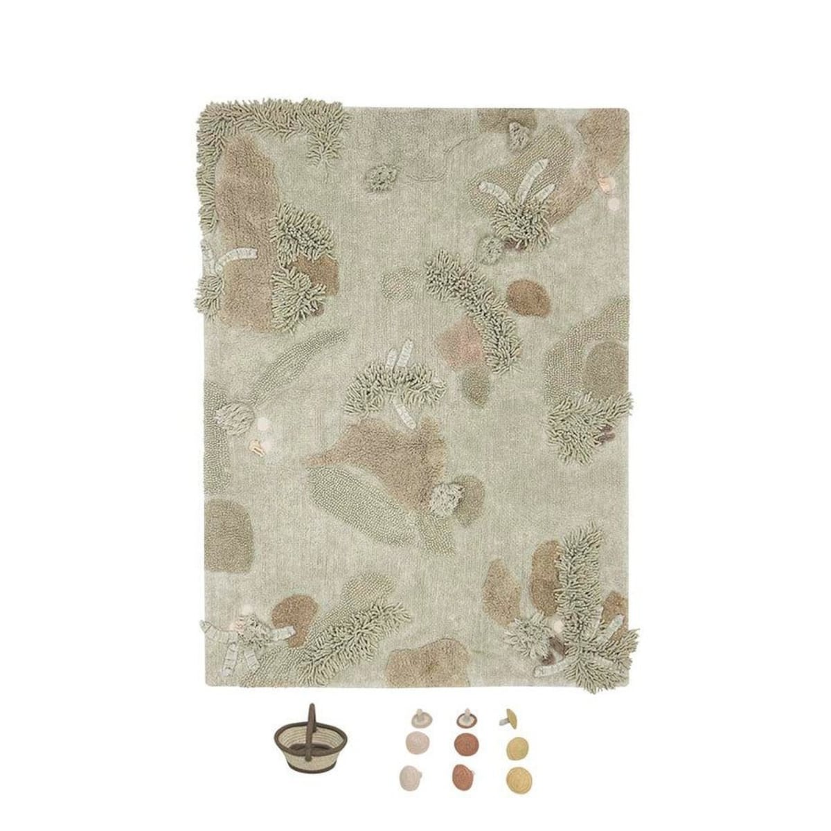 Bawełniany dywan do zabawy Mushroom Forest 120x160cm