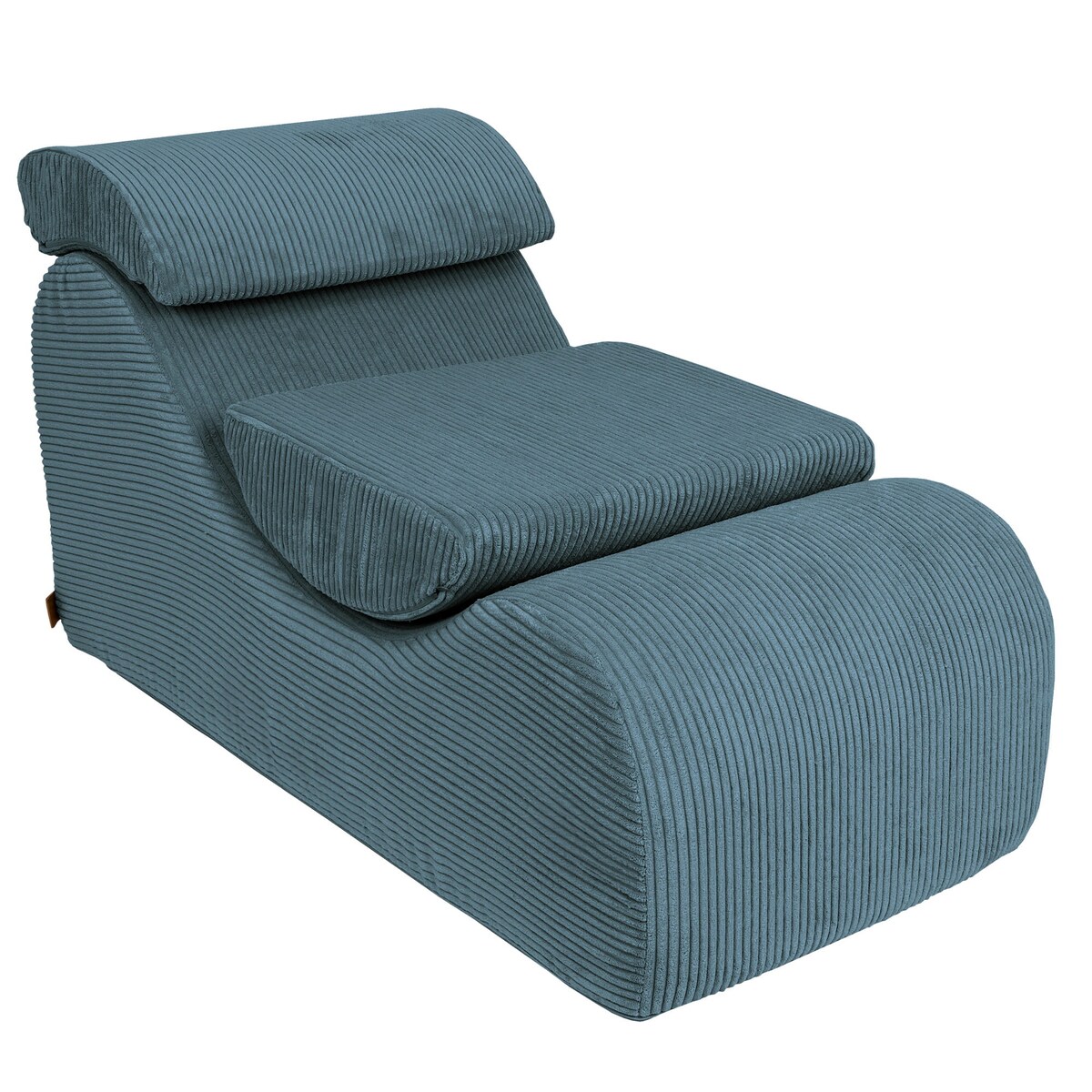 Leżak Falisty z Pianki dla Dzieci - Sofa do Pokoju Dziecięcego, Aesthetic, Turkus