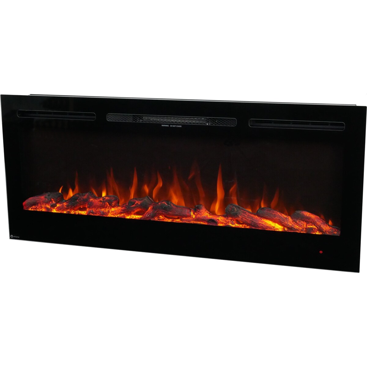 Kominek elektryczny AFLAMO Majestic 45 - ścienny i do zabudowy - 115x55x14 cm - kominek LED z funkcją grzania 750/1500 W