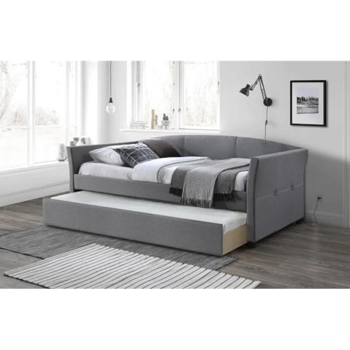 Łóżko SANNA 90x200 szare