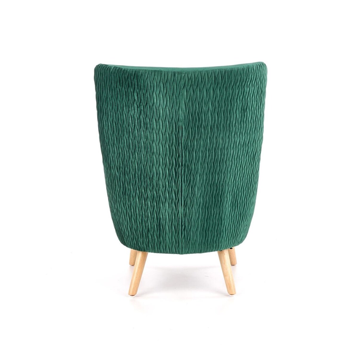 FOTEL WYPOCZYNKOWY Idris zielony DREWNIANE NOGI czarne