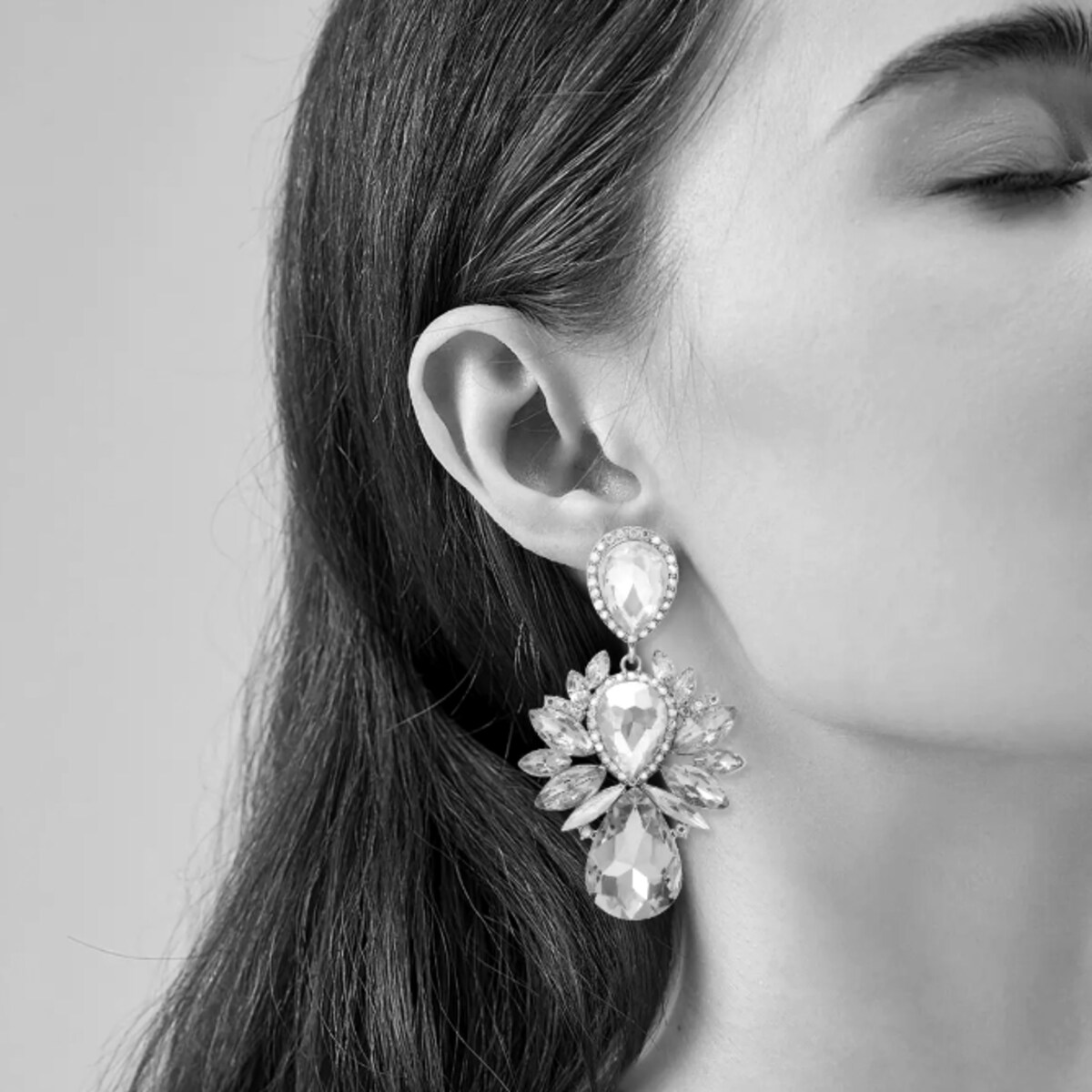 KOLOROWE kolczyki wiszące długie z łezką żywe kolory złote długie stal