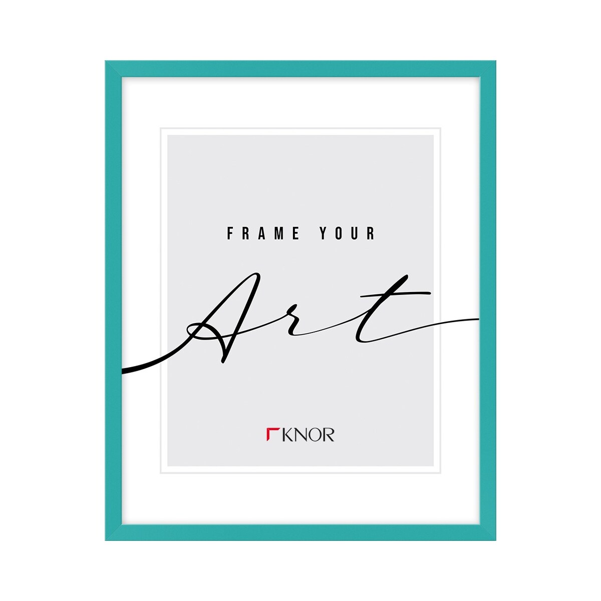 Ramka 30x40 cm, turkusowa ramka do zdjęć i plakatów, Knor - ramki na zdjęcia