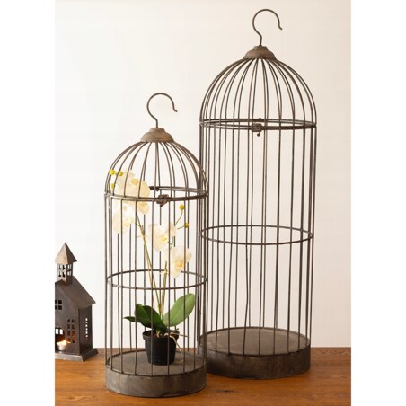 KWIETNIK KLATKA XL na rośliny kwiaty STYL LOFT metalowa /2/