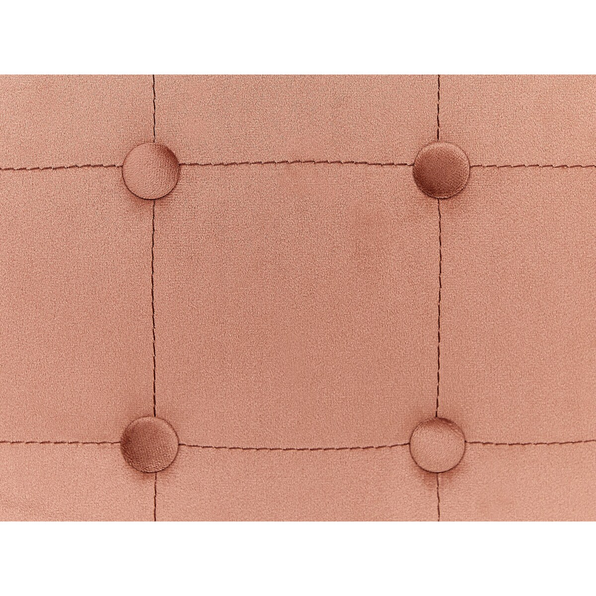 Puf welurowy 36 x 36 x 39 cm brzoskwiniowy WISCONSIN