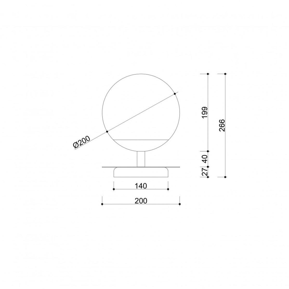 PLAAT ST czarna lampa stołowa z mosiądzem