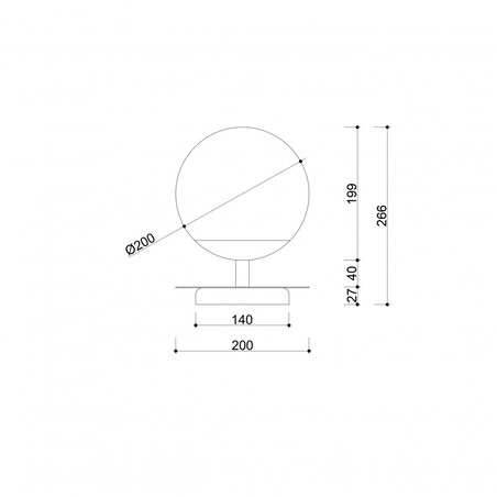 PLAAT ST czarna lampa stołowa z mosiądzem