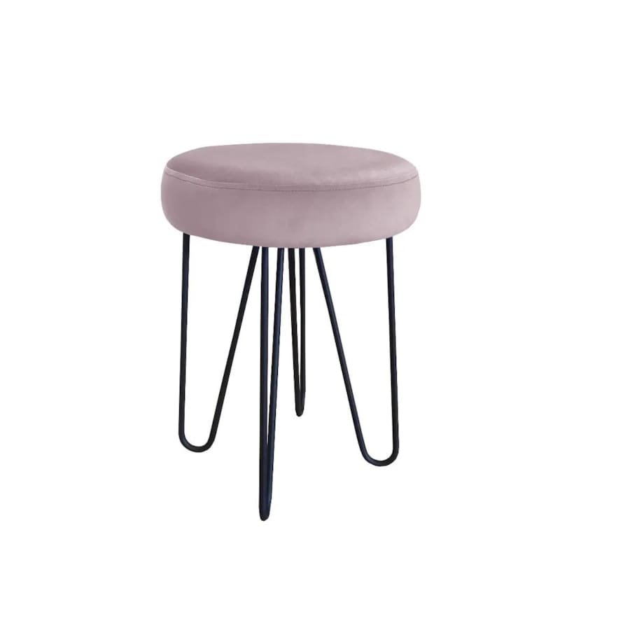 Taboret TORIN 2 MG VELVET jasnoróżowy