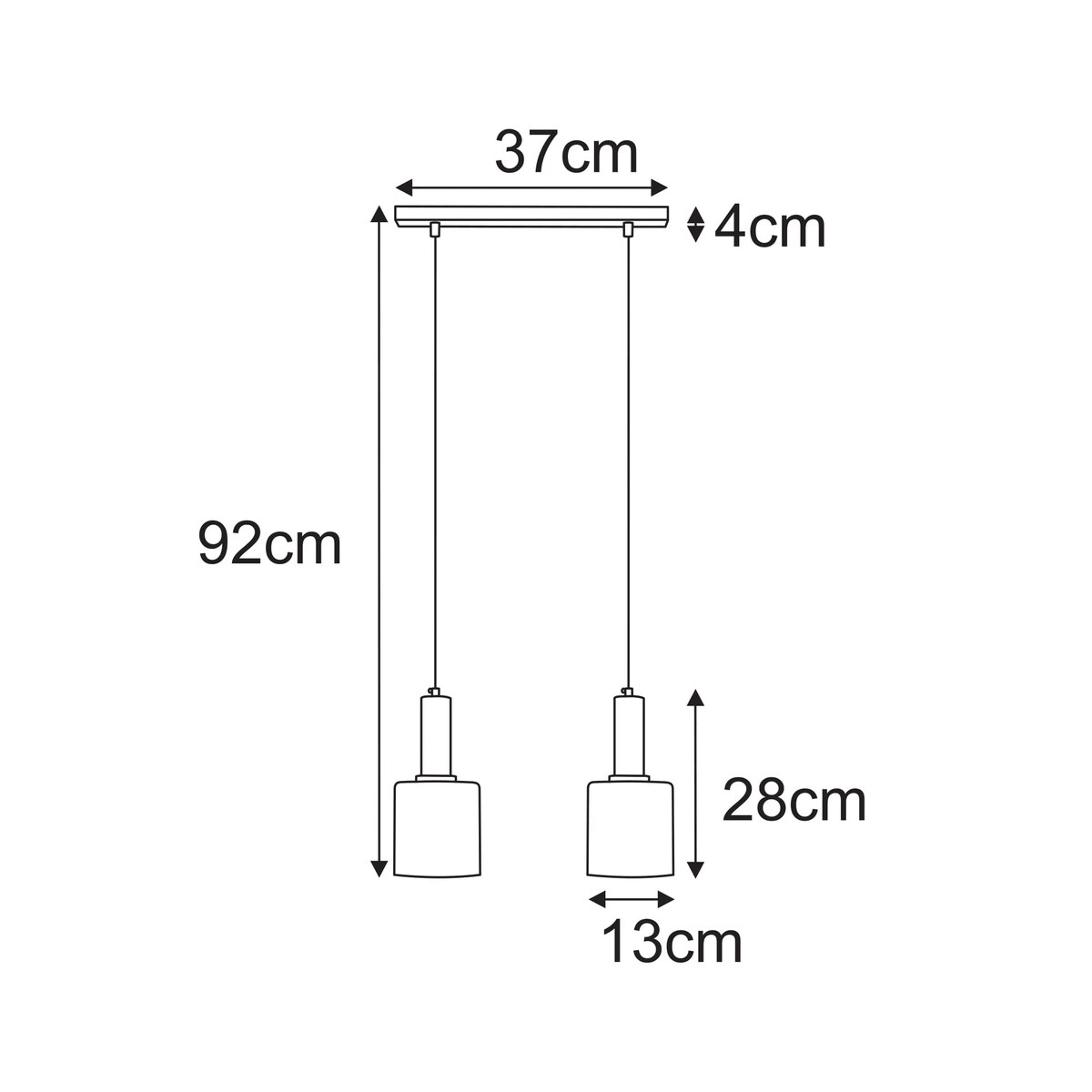 Lampa wisząca K-5876 z serii AIGO