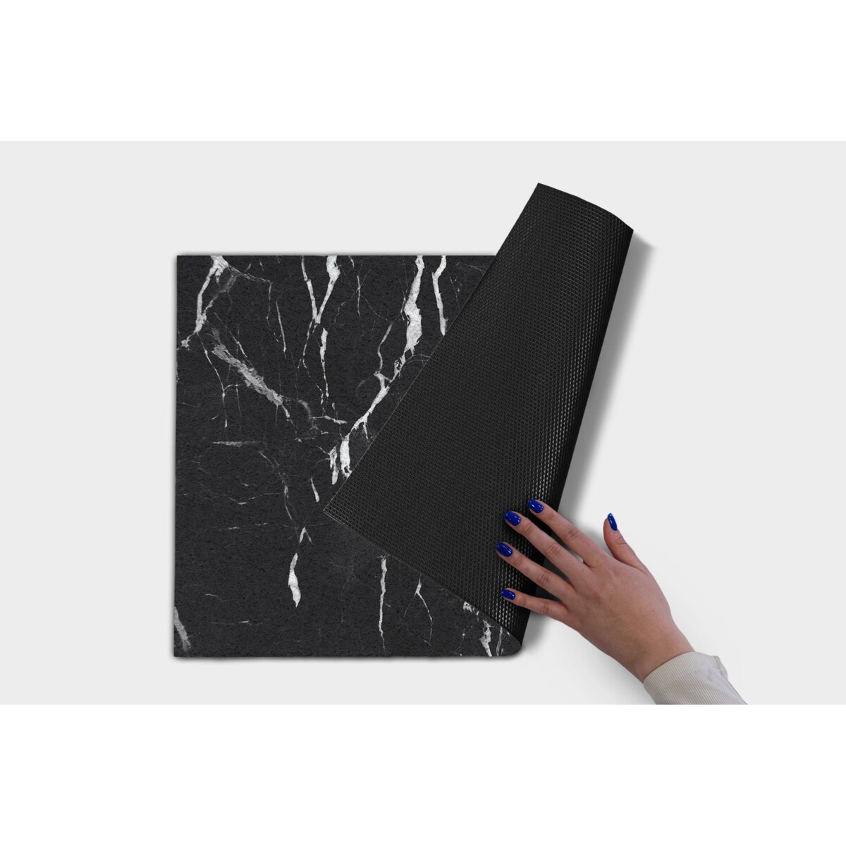 Wycieraczka zewnętrzna Czarno-biały marmur 90x60cm