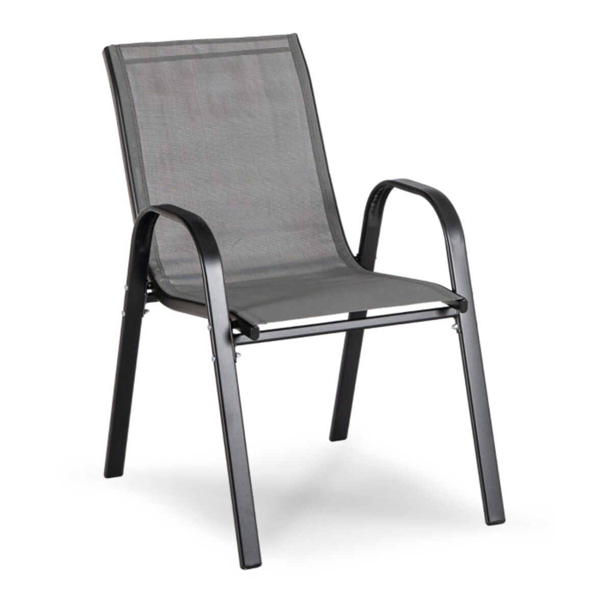 Zestaw Mebli Ogrodowych Na Taras Ogród Komplet Textilene Szary MINNESOTA