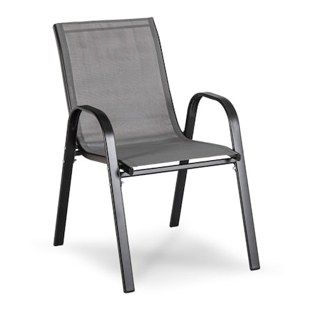 Zestaw Mebli Ogrodowych Na Taras Ogród Komplet Textilene Szary MINNESOTA