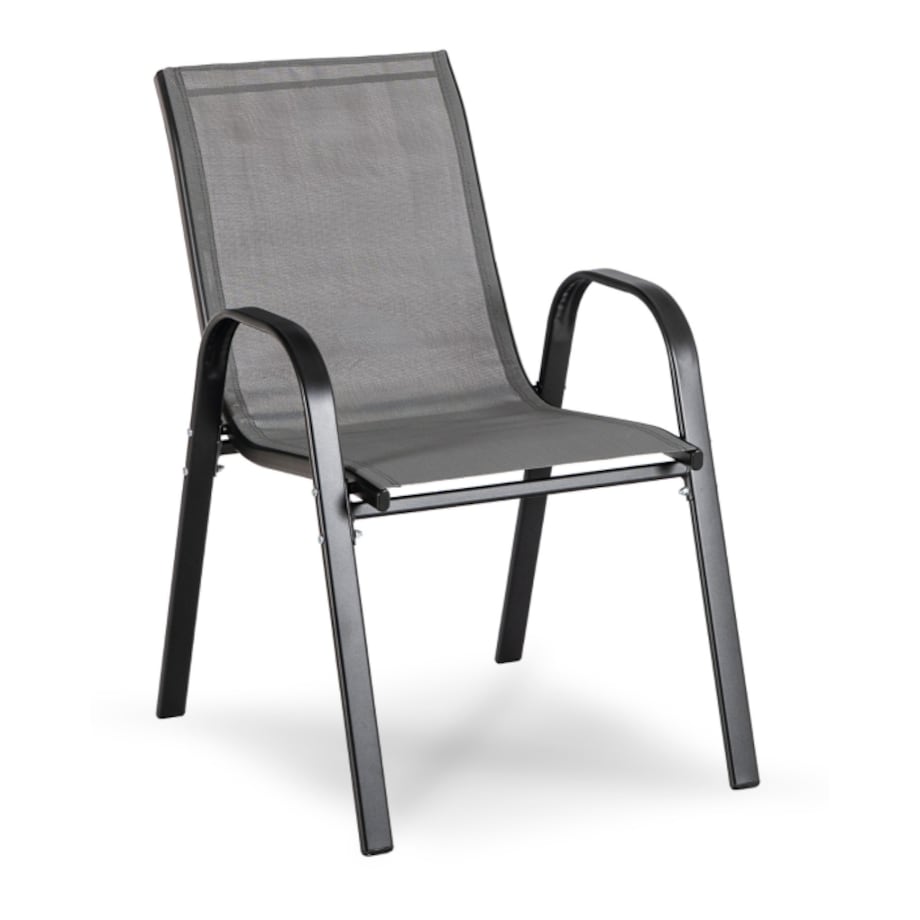 Zestaw Mebli Ogrodowych Na Taras Ogród Komplet Textilene Szary MINNESOTA