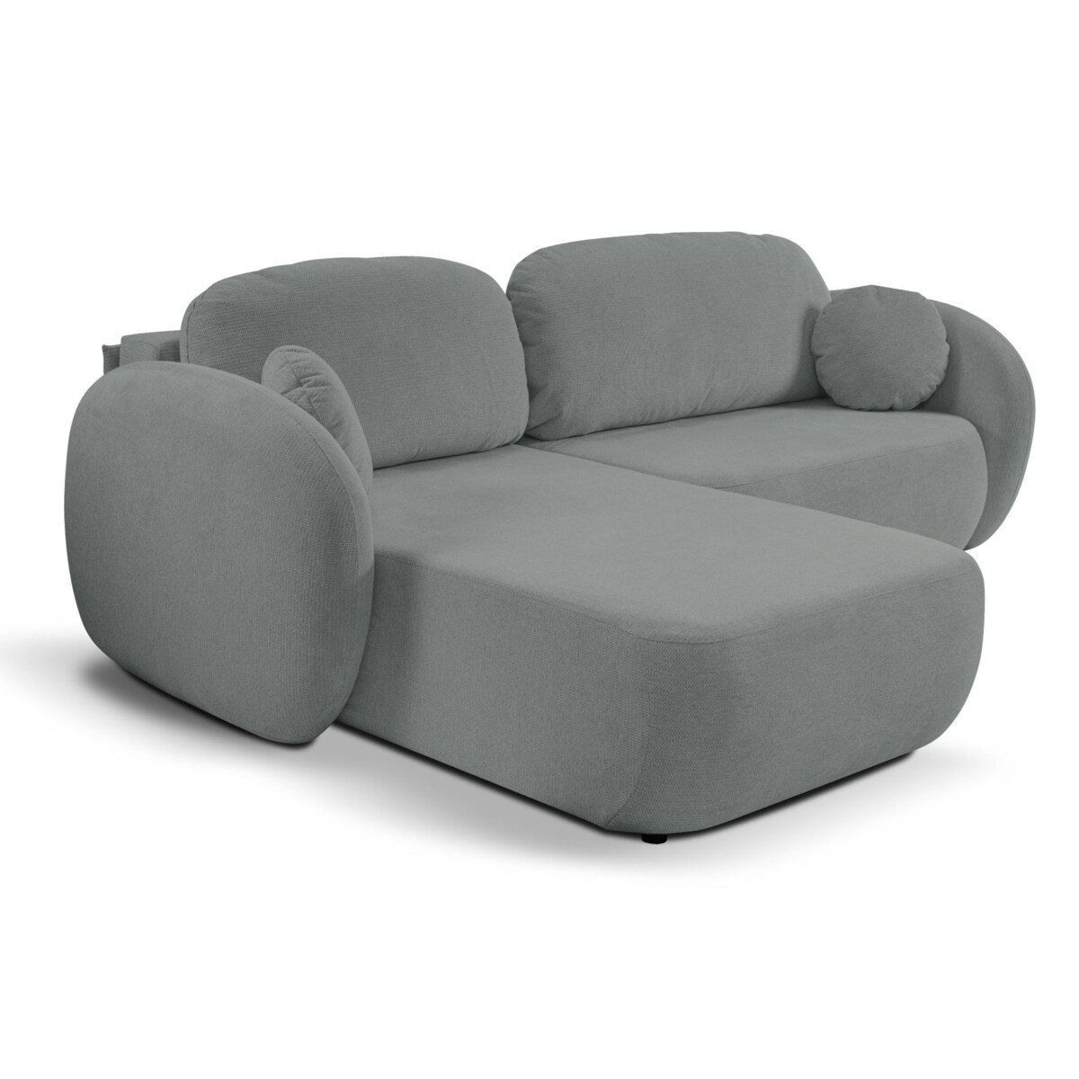 Nowoczesny narożnik rozkładany OLIVIO lewy - ciemnoszary