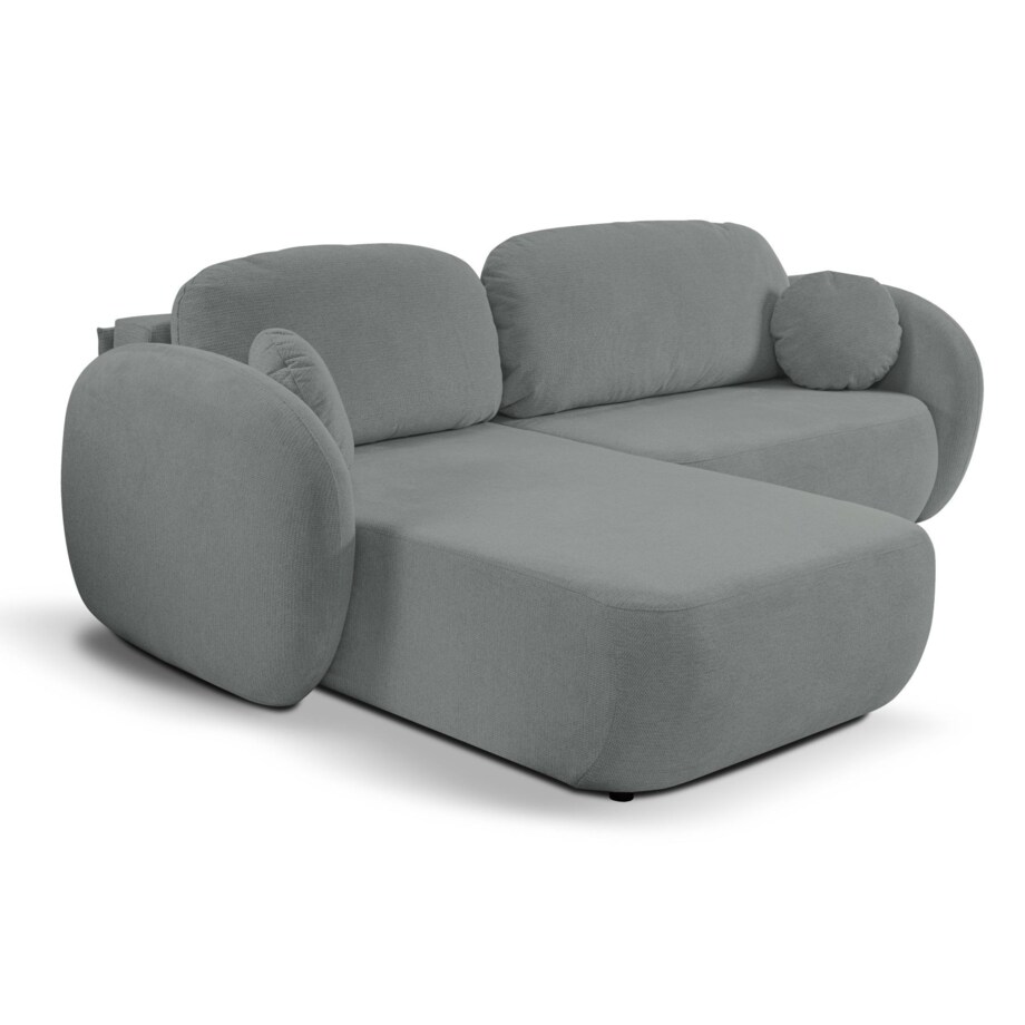 Nowoczesny narożnik rozkładany OLIVIO lewy - ciemnoszary