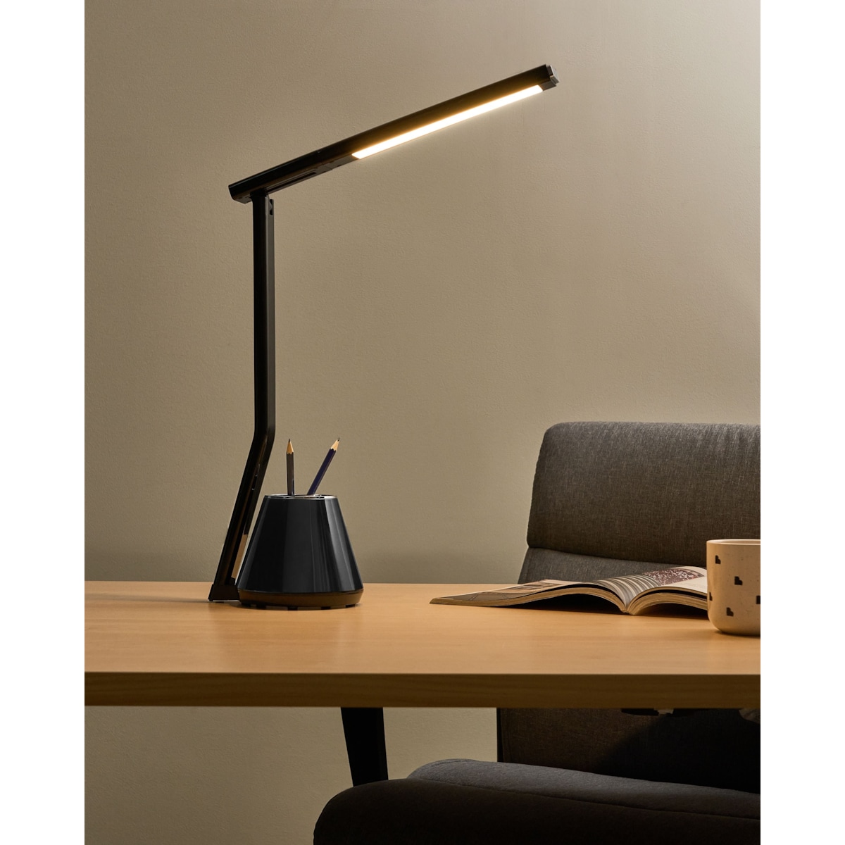 Lampa biurkowa LED DENEB Ze ściemniaczem Czarny